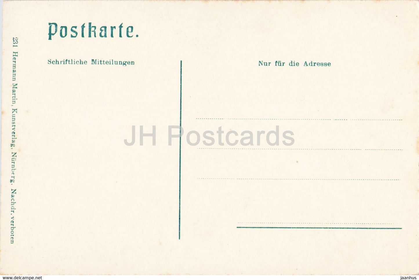 Nuremberg - Nuremberg - Mauthalle - 231 - carte postale ancienne - Allemagne - inutilisée