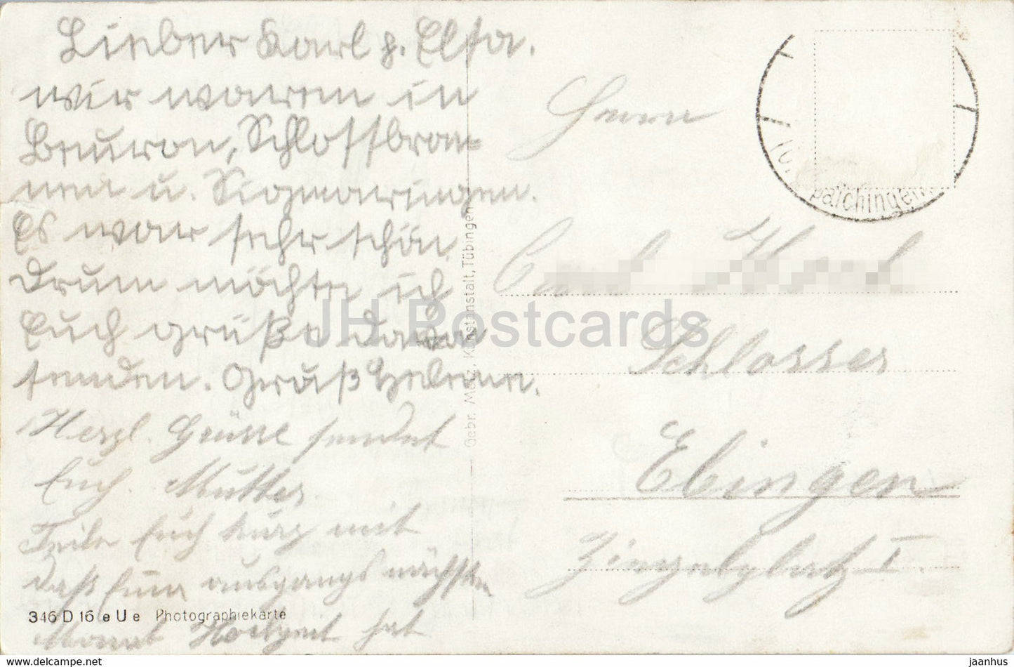 Schloss Bronnen 788 m - Donautal - château - carte postale ancienne - Allemagne - utilisé