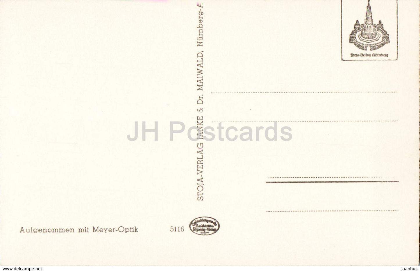 Nurnberg - Nuernberg - Blick auf Hallertor und Burg - old postcard - Germany - unused