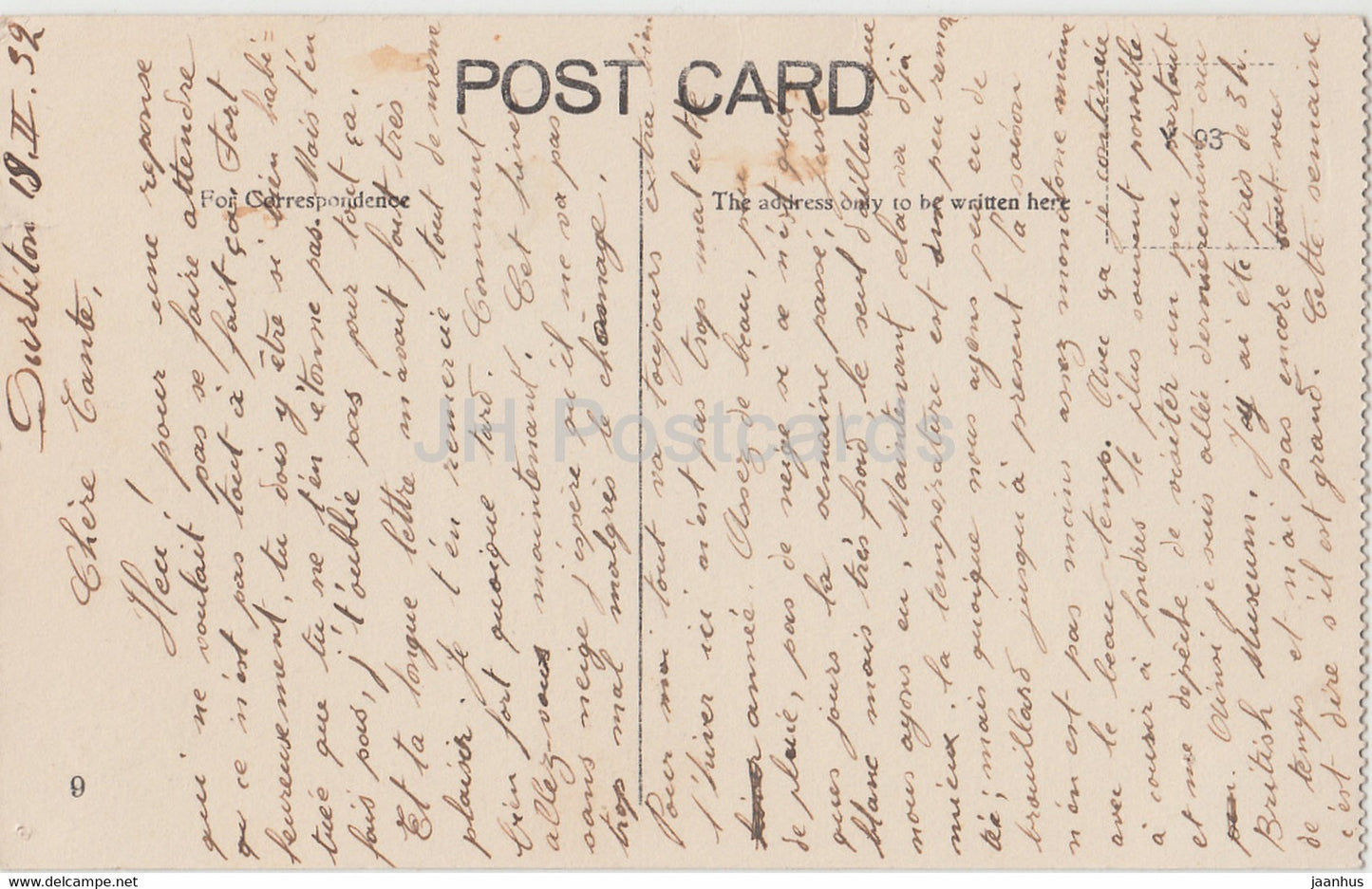 London - Big Ben and Westminster Bridge - 9 - old postcard - 1932 - England - United Kingdom - used