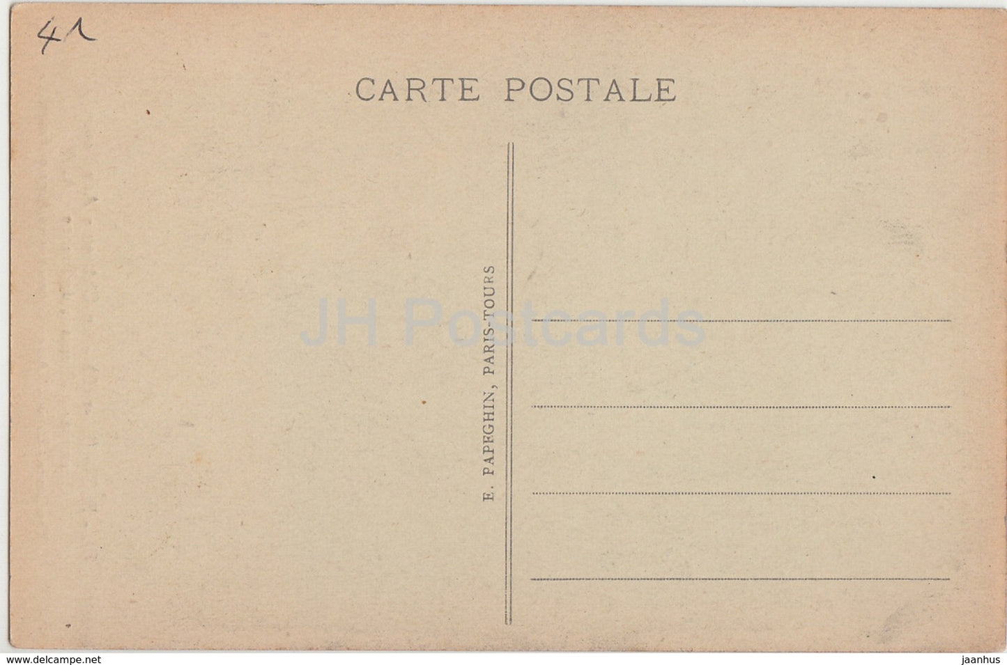 Blois - Le Château - Aile Louis XII - Cheminée à l'Ecusson de France - château - 211 - carte postale ancienne - France - inutilisée