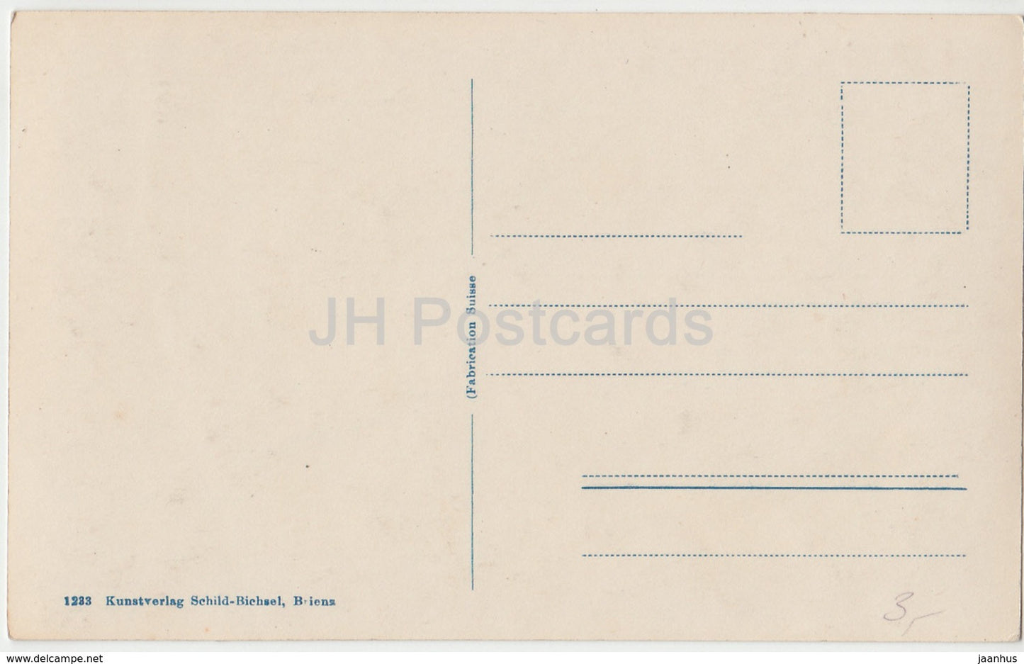 Trummelbach 6. Automne - 1233 - Suisse - carte postale ancienne - inutilisée