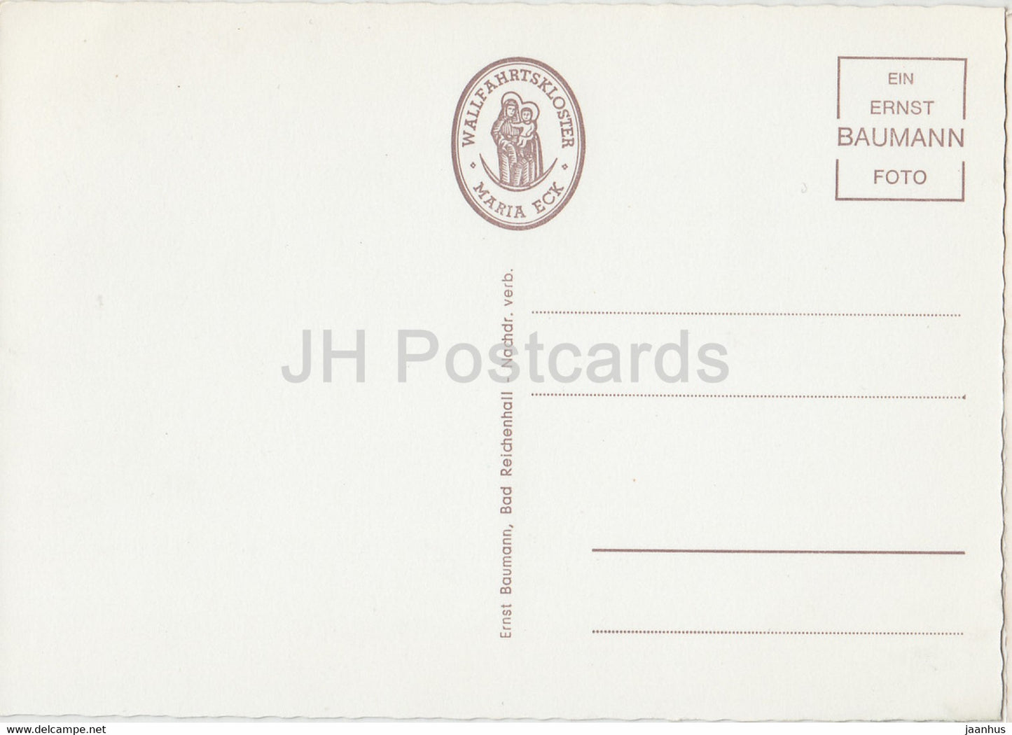 Minoritenkloster und Wallfahrtskirchlein Maria Eck mit Hochfelln 1670 m - 2033 - Germany - unused