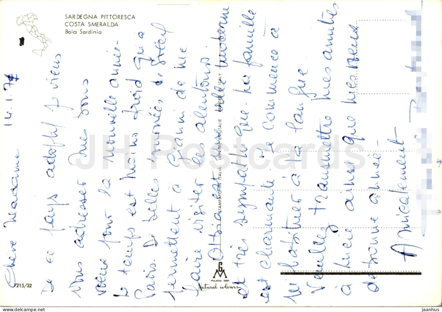 Sardegna Pittoresca - Costa Smeralda - Baia Sardinia - 7215/32 - 1971 - Italy - used