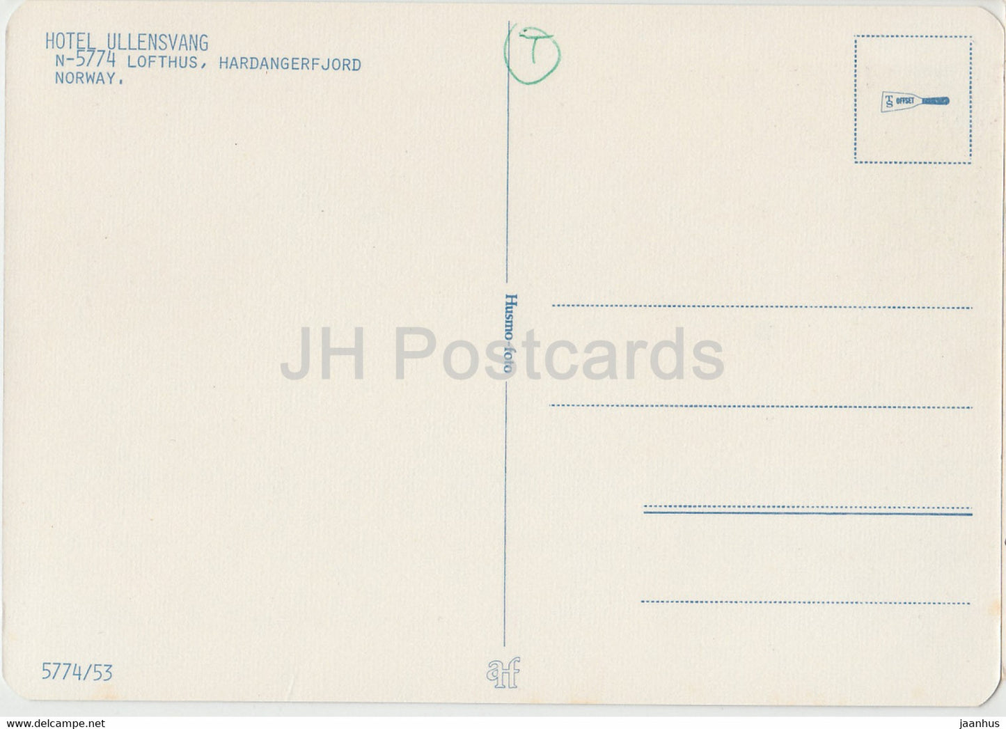 Hôtel Ullensvang - Lofthus - Hardangerfjord - Norvège - inutilisé