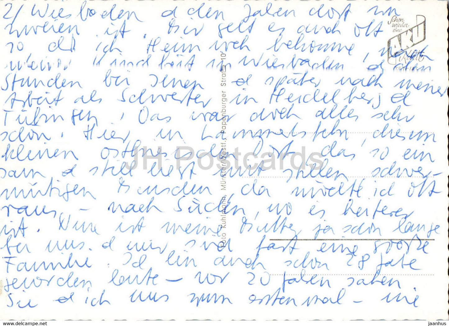 Ostfriesland - Fehnpartie - windmill - old postcard - Germany - used