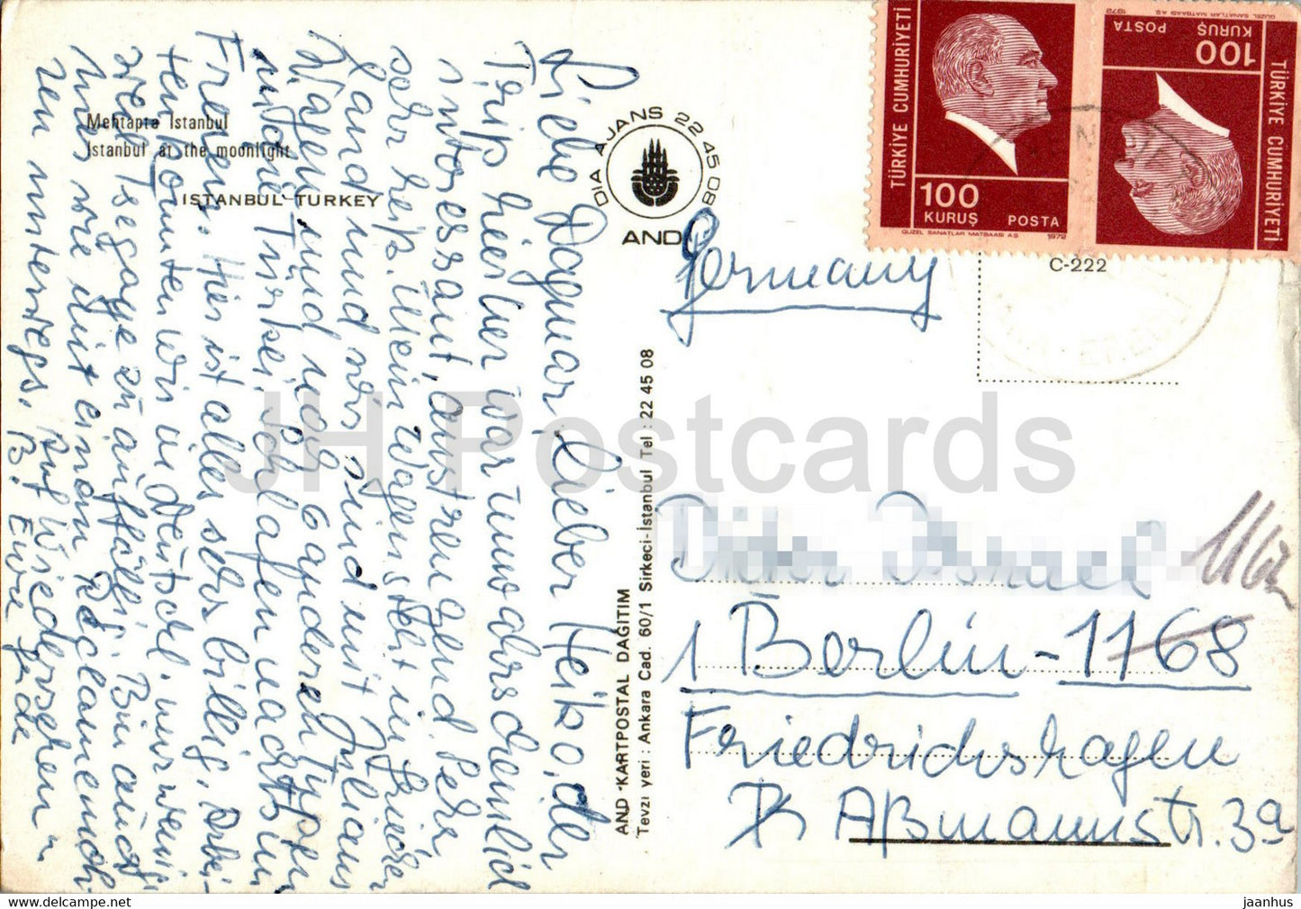 Istanbul - moonlight - 222 - Turkey - used