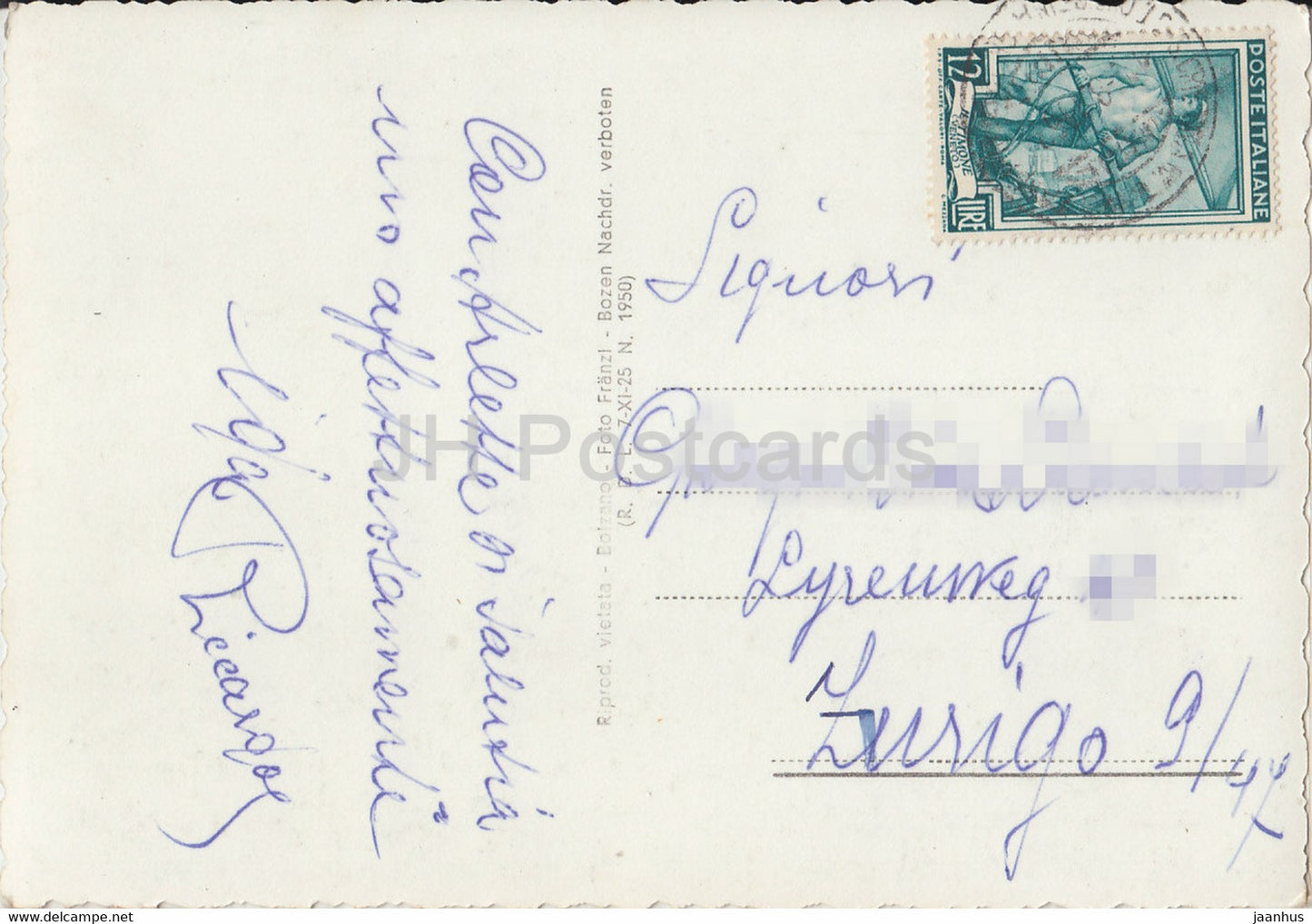 Dolomiti val Gardena - Selva 1563 m Verso Sella Volkenstein in Groeden - Italy - used