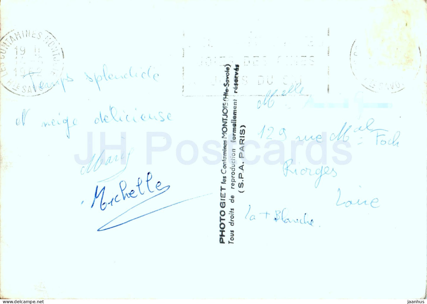 Alps - Alpes - Hte Savoie - 1962 - France - unused