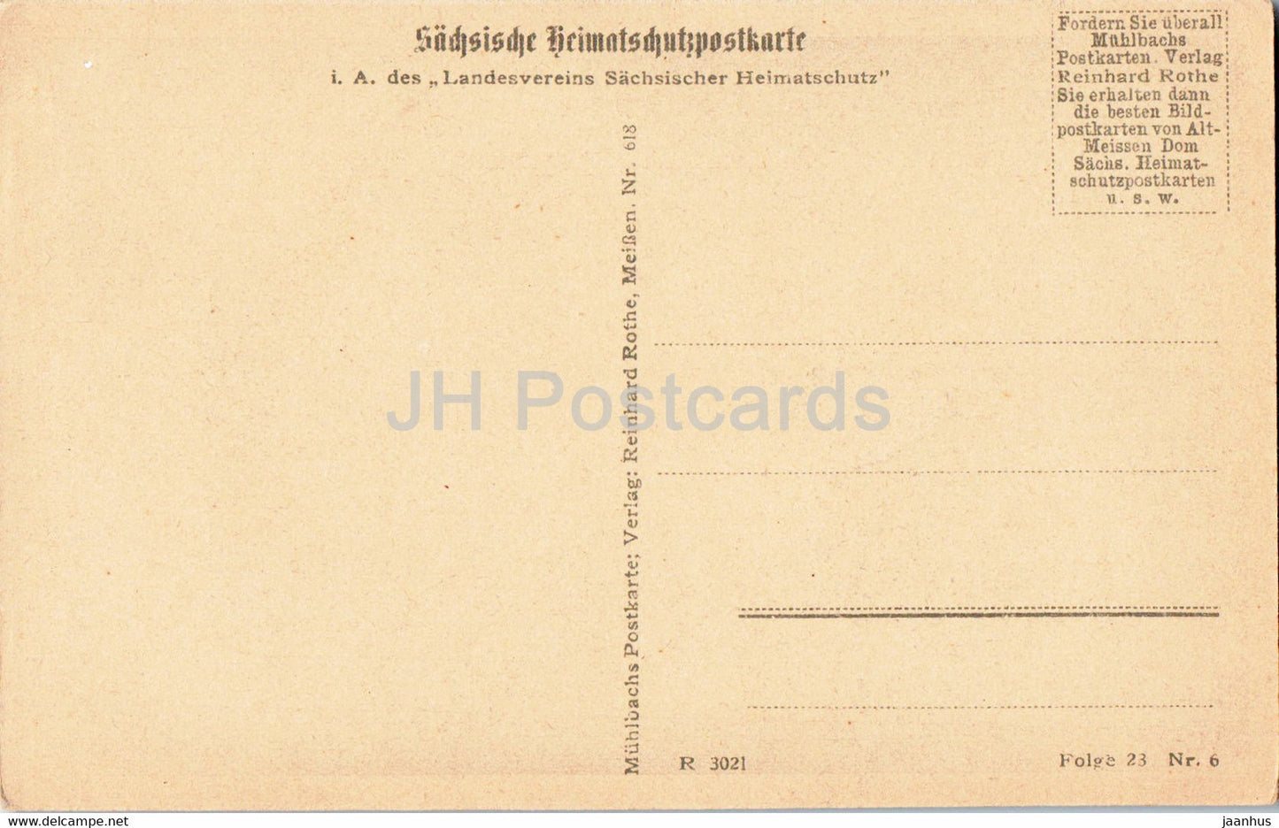 Alt Meissen - Alter Hof ad Freiheit - alte Postkarte - Deutschland - unbenutzt