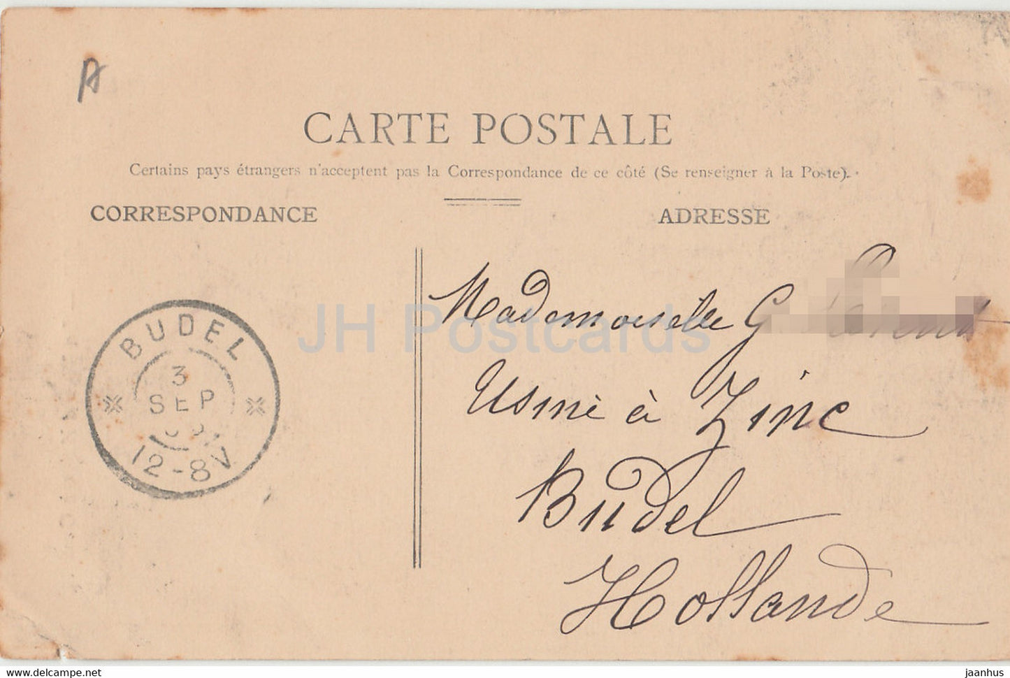 Environs du Havre - La Vierge Noire a Graville - old postcard - 1906 - France - used