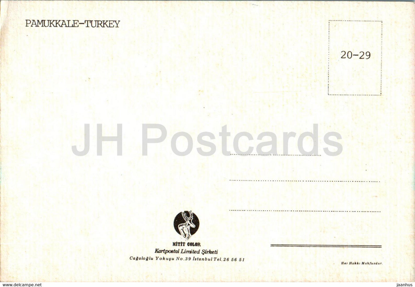 Pamukkale - 20-29 - Turkey - unused