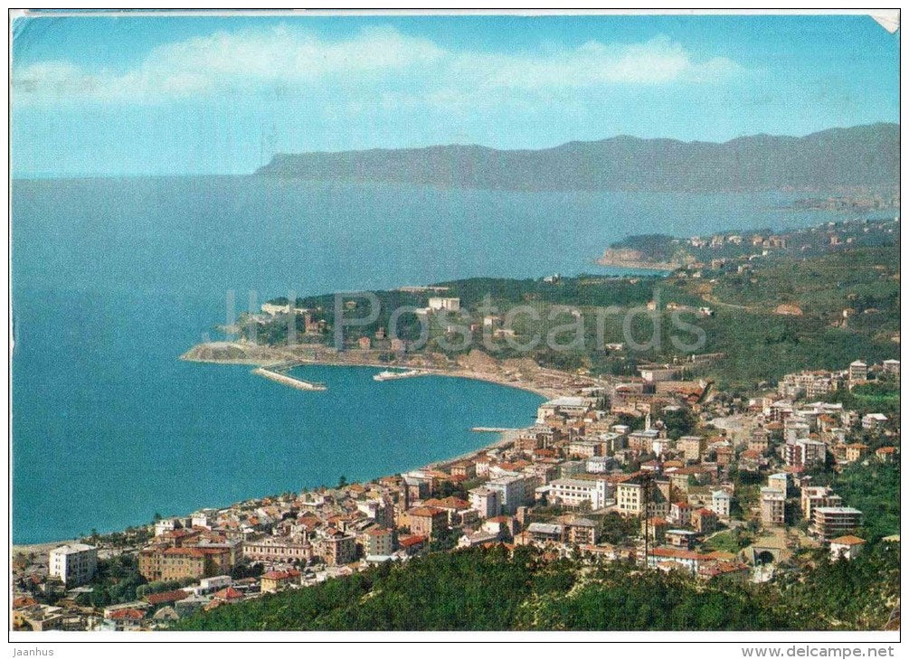 Panorama da Nord - Varazze - Riviera dei Fiori - Liguria - Italia - Italy - sent from Italy to Germany 1968 - JH Postcards