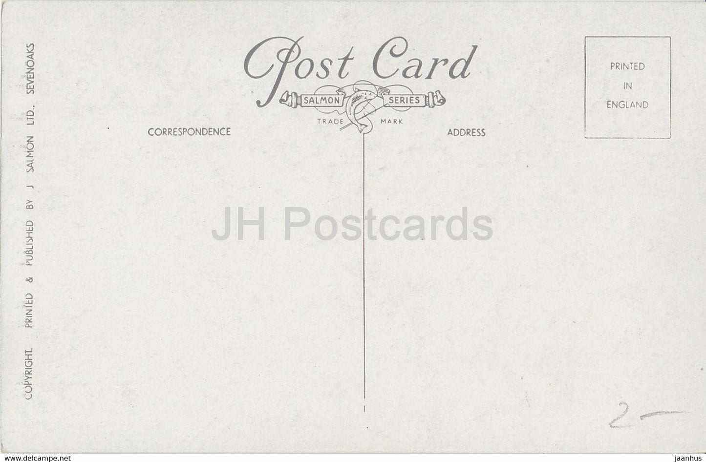 London - Tower and Tower Bridge - Salmon - 8404 - old postcard - England - United Kingdom - unused