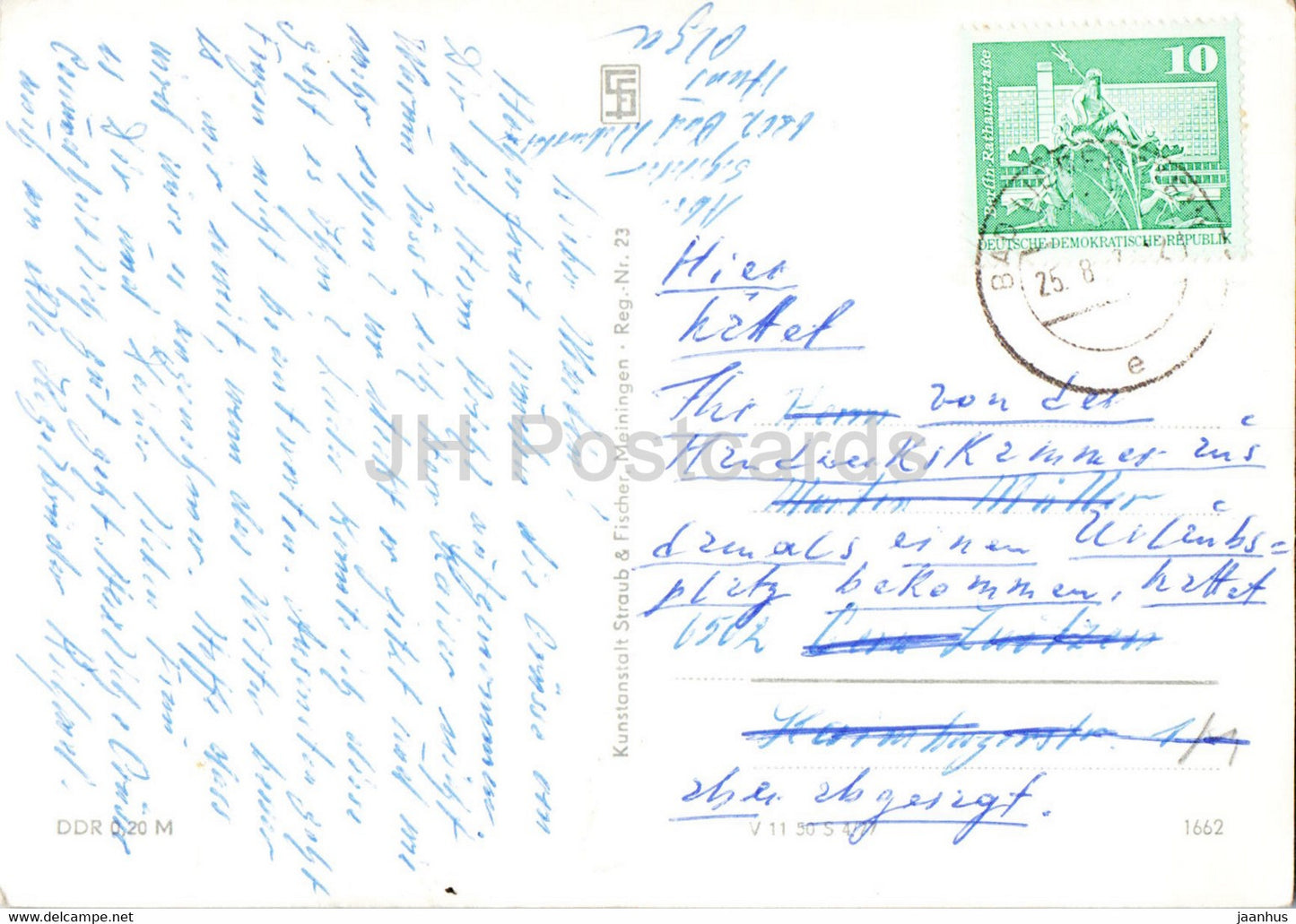 Altenstein bei Bad Liebenstein - Handwerkererholungsheim - Deutschland DDR - gebraucht