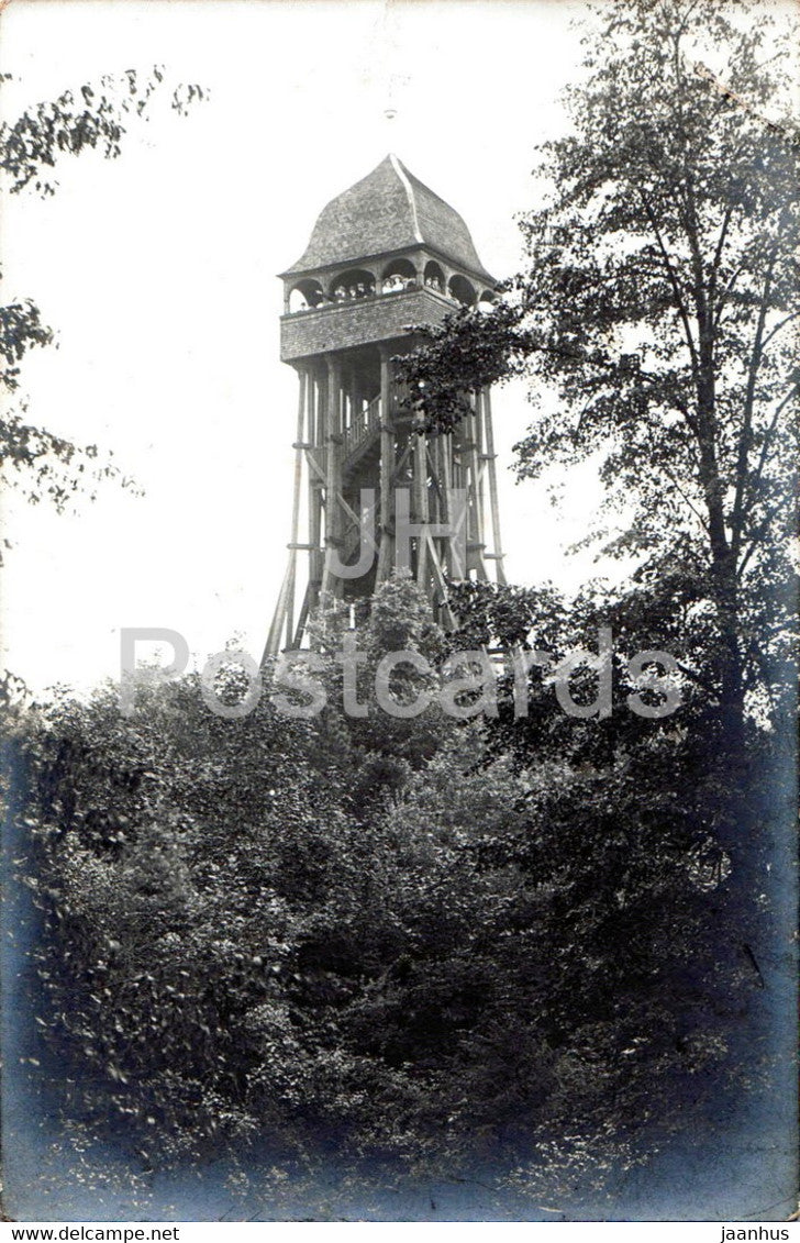 Leipzig - Scherbelberg Aussichtsturm - Paul Kubisch - old postcard - Germany - unused - JH Postcards
