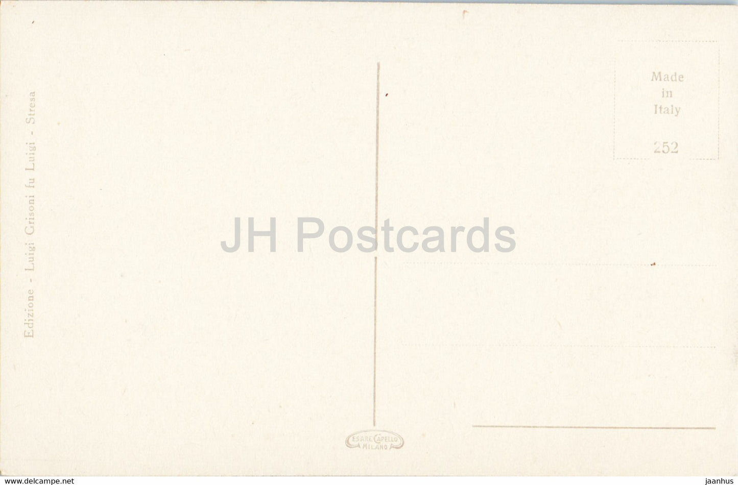 Lago Maggiore - Isola Bella - Giardino - 252 - old postcard - Italy - unused