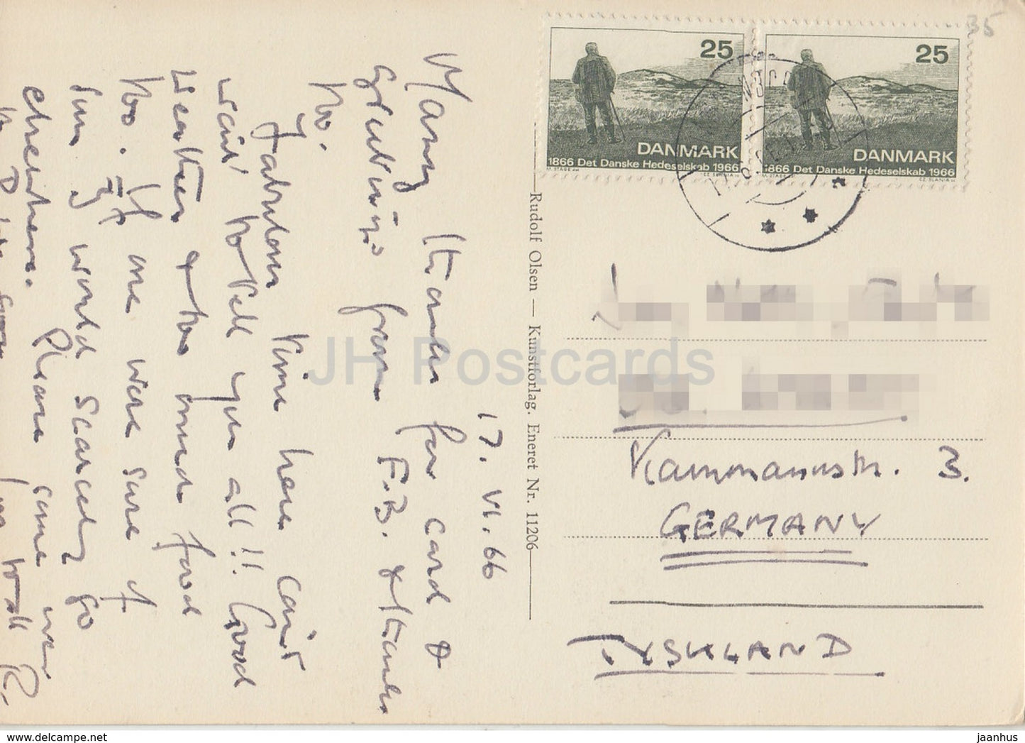 Taarbaek Havn - port - aerial view - 11206 - 1966 - Denmark - used