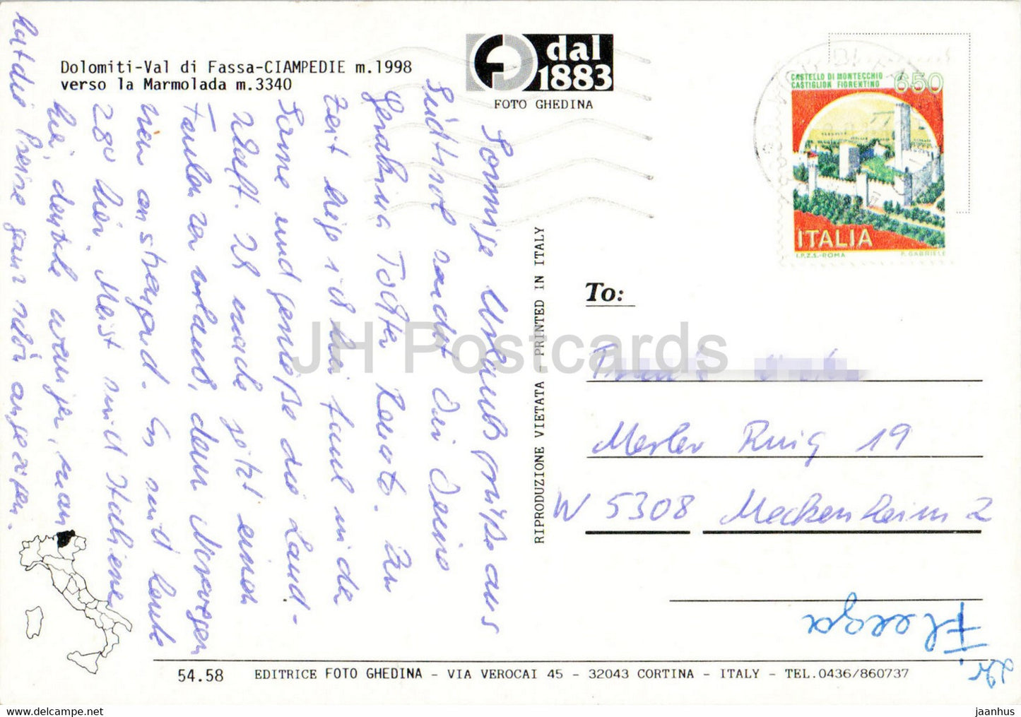 Val di Fassa - Ciampedie - Marmolada - Italy - used