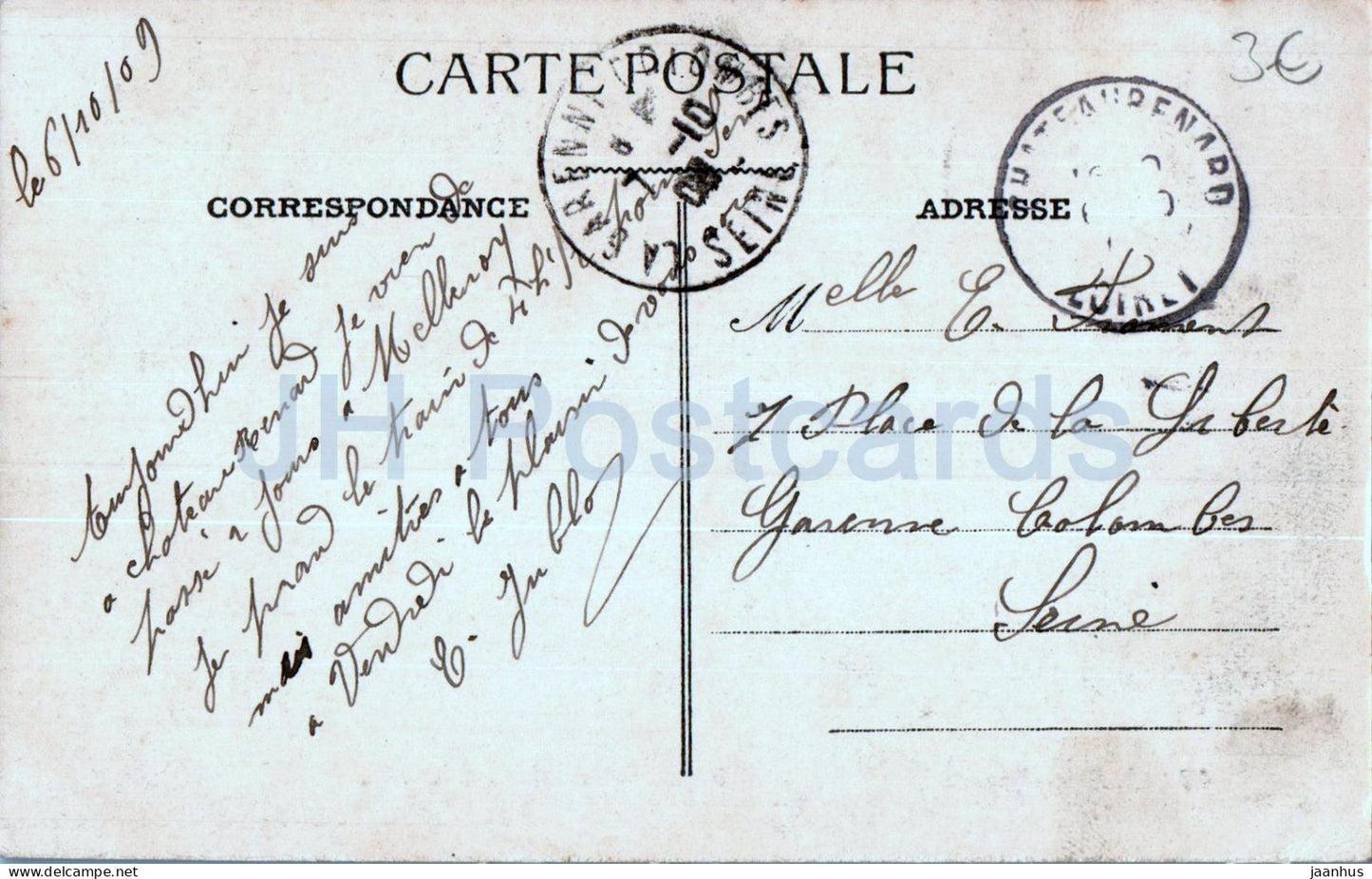 Chateau Renard - Chateaurenard - Une partie des Ruines du Chateau - old postcard - 1909 - France - used