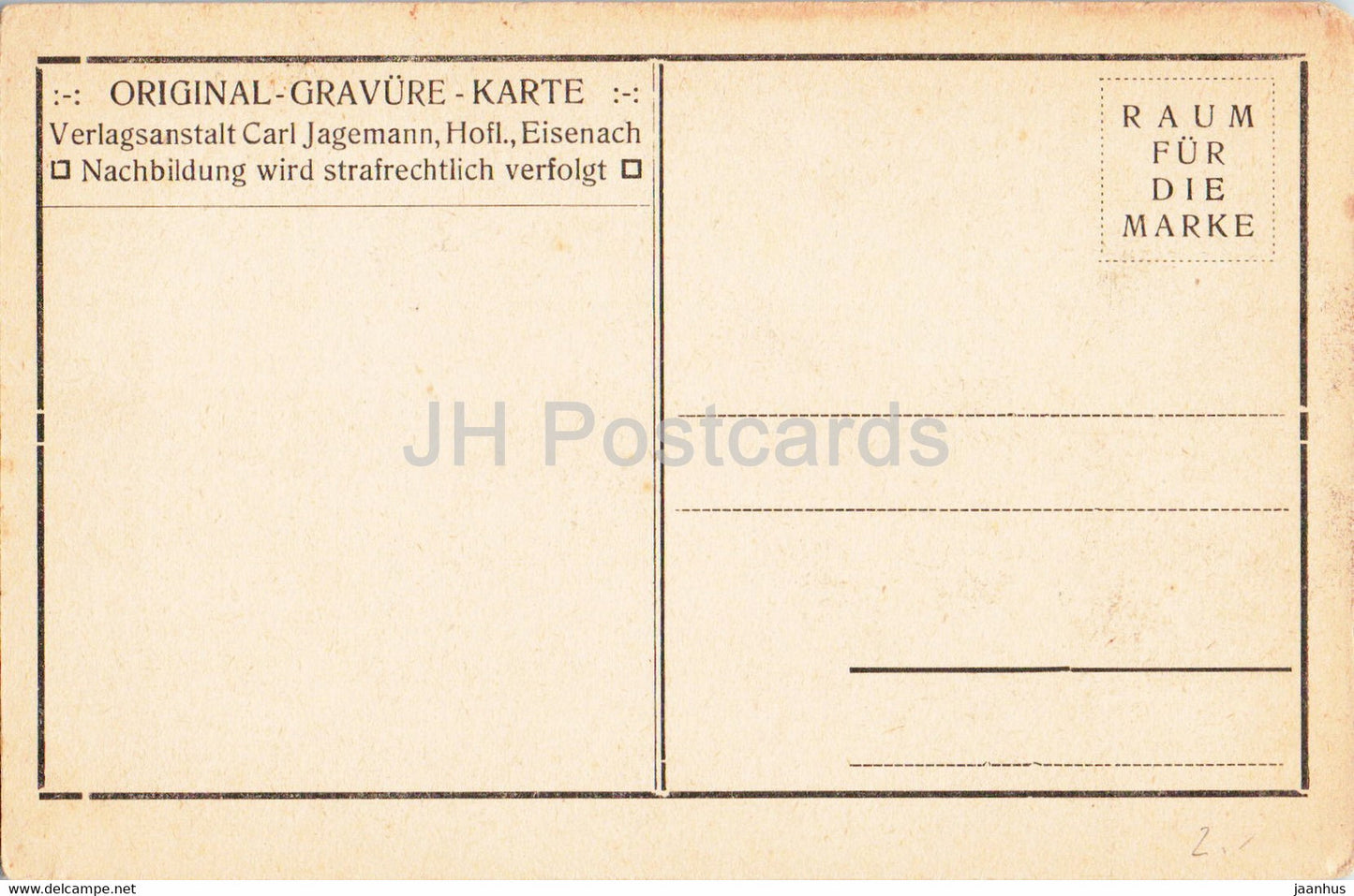 Die Wartburg von Sud Westen und die Wartburgwirtschaft - alte Postkarte - Deutschland - unbenutzt