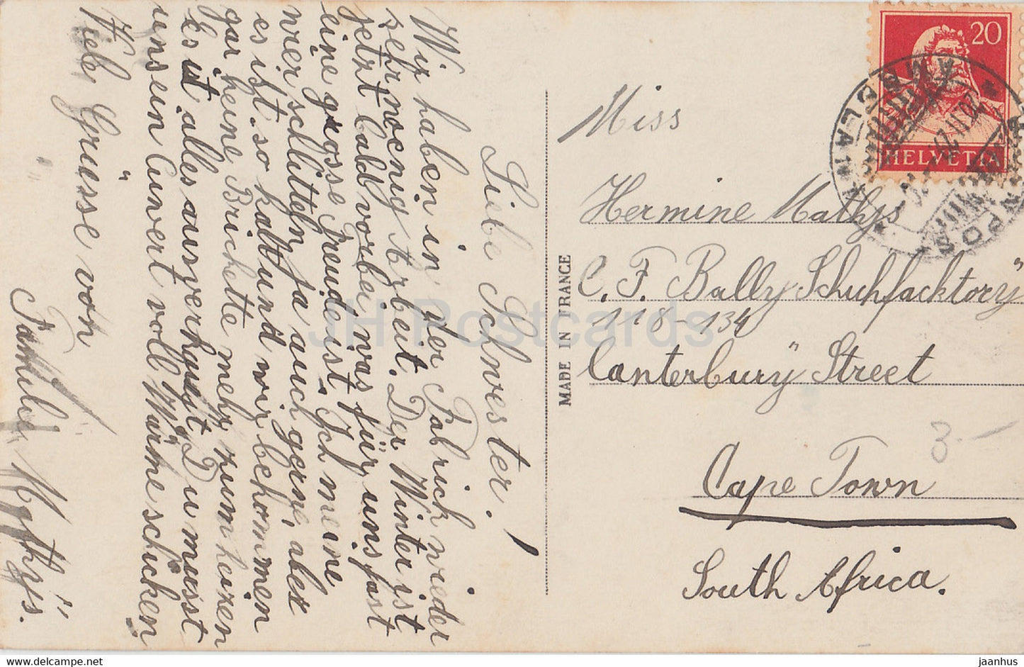 Maison - Bateau - illustration - carte postale ancienne - France - occasion