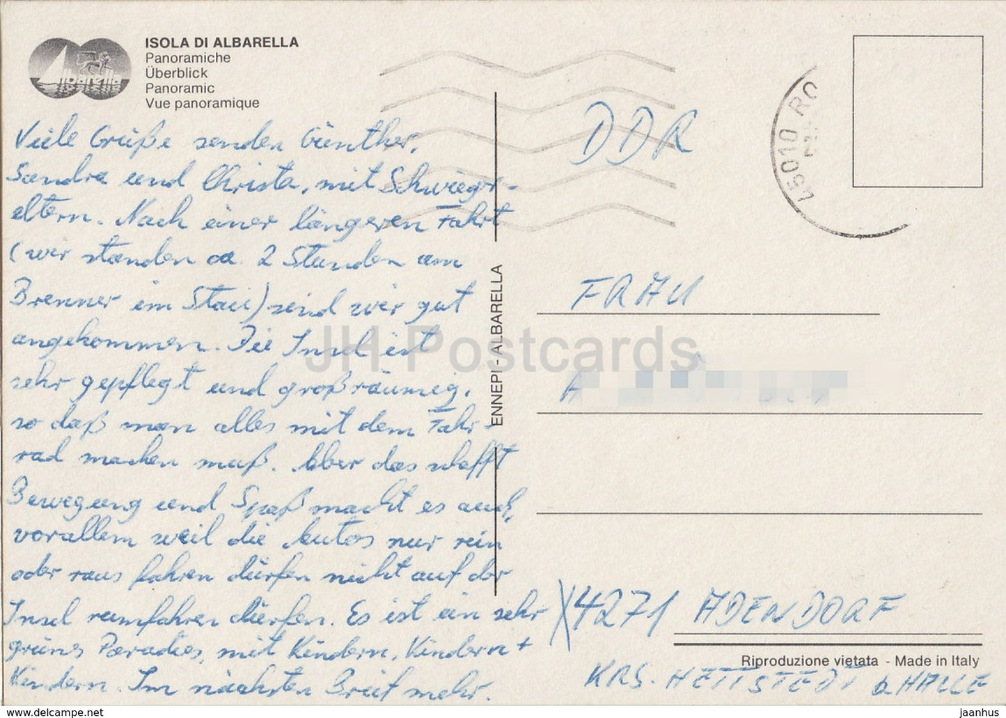 Isola di Albarella - panoramiche - multiview - tennis court - mini train - beach - Italy - used