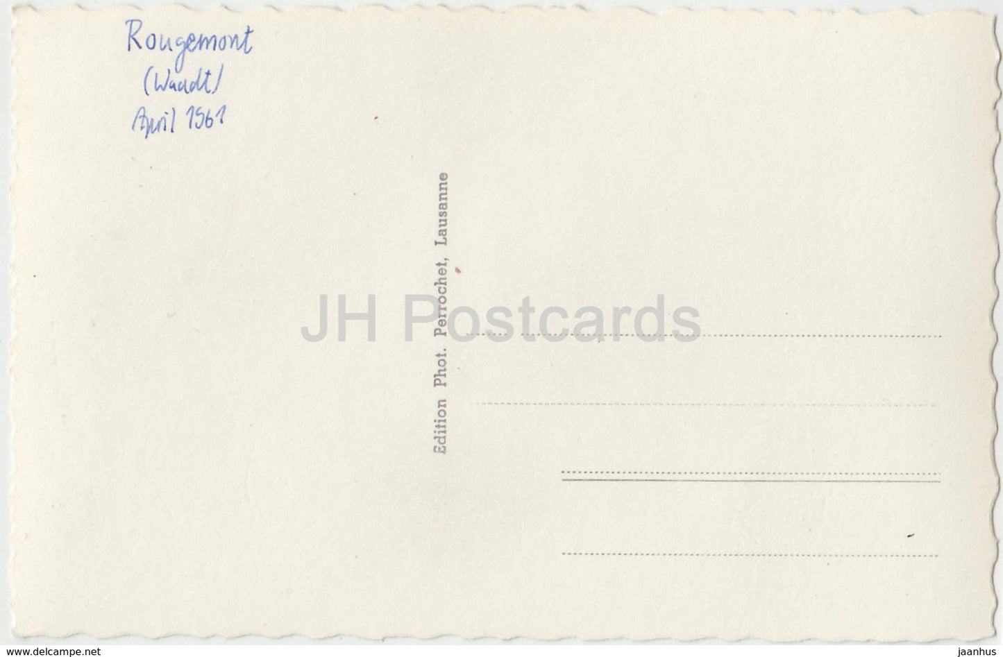 Rougemont - Pont couvert sur la Sarine - 12783 - Schweiz - 1961 - gebraucht