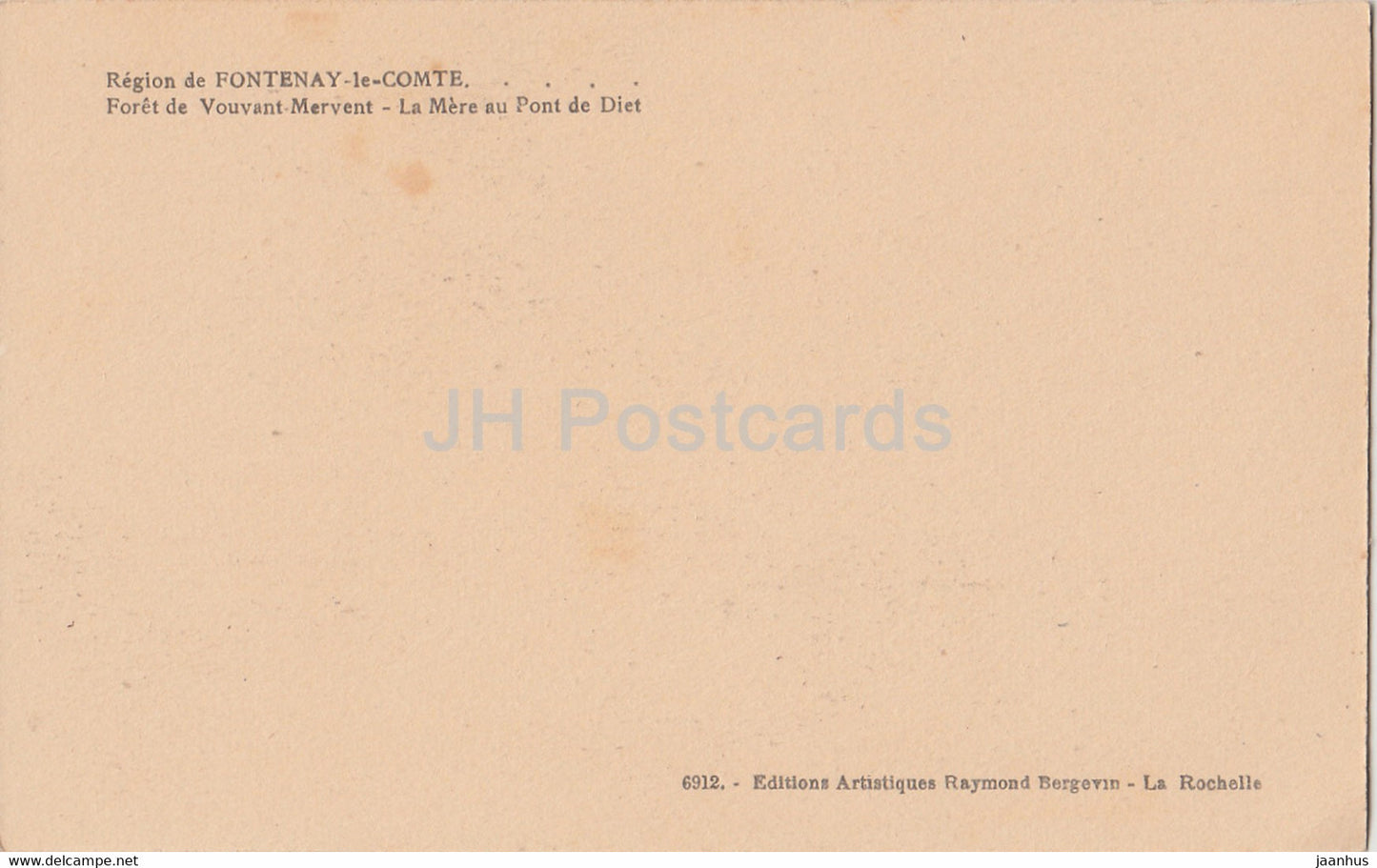 Fontenay le Comte - Eglise Notre Dame - Krypta - 10 - alte Postkarte - Frankreich - unbenutzt