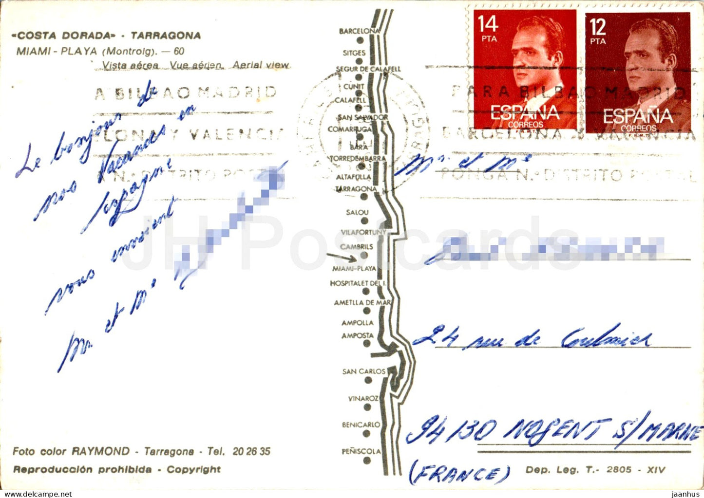 Costa Dorada - Tarragona - Miami Playa - aerial view - beach - 60 - Spain - used