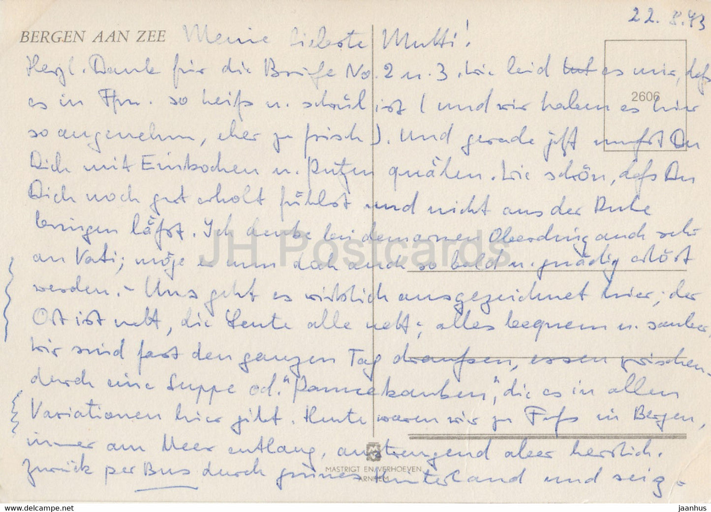 Bergen aan Zee - beach - 1973 - Netherlands - used