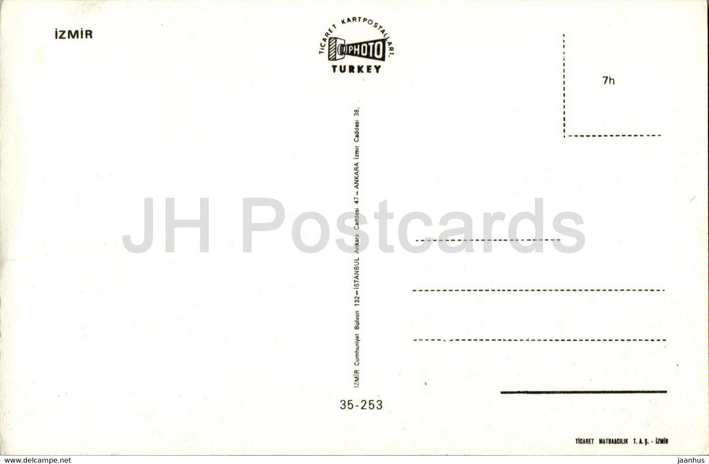 Izmir - vue générale - 35-253 - Turquie - inutilisé