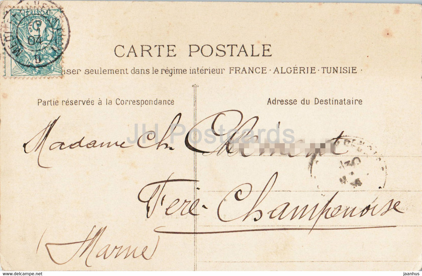 Marseille - Le Château d'If - 64 - carte postale ancienne - 1904 - France - oblitéré