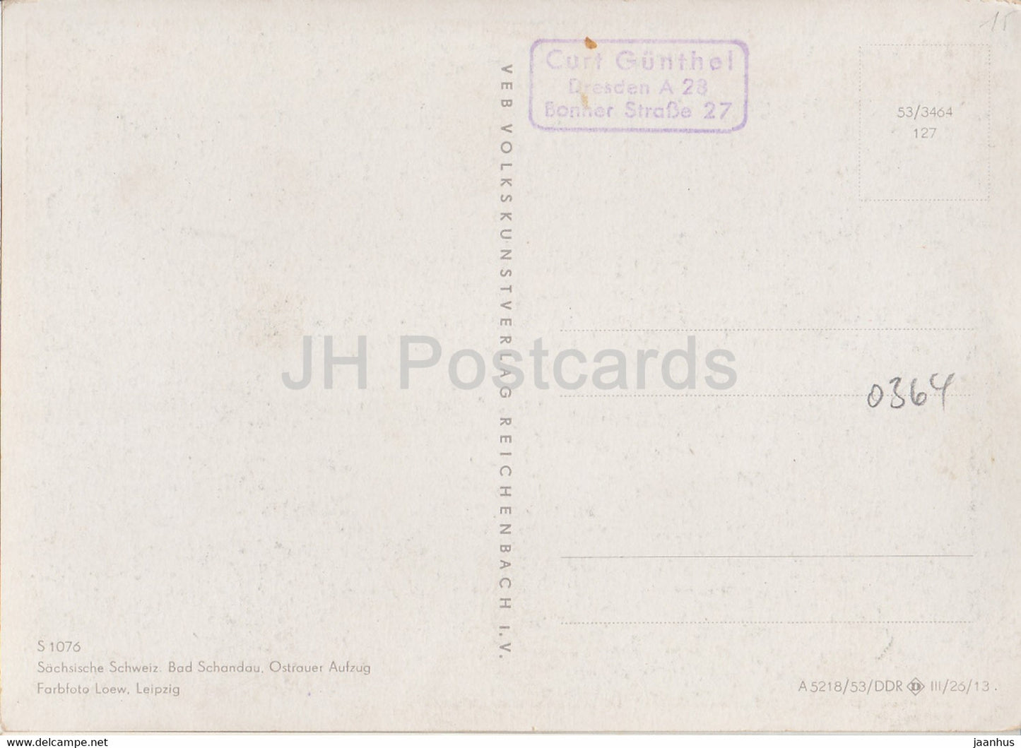 Sachische Schweiz - Bad Schandau - Ostrauer Aufzug - Allemagne DDR - inutilisé