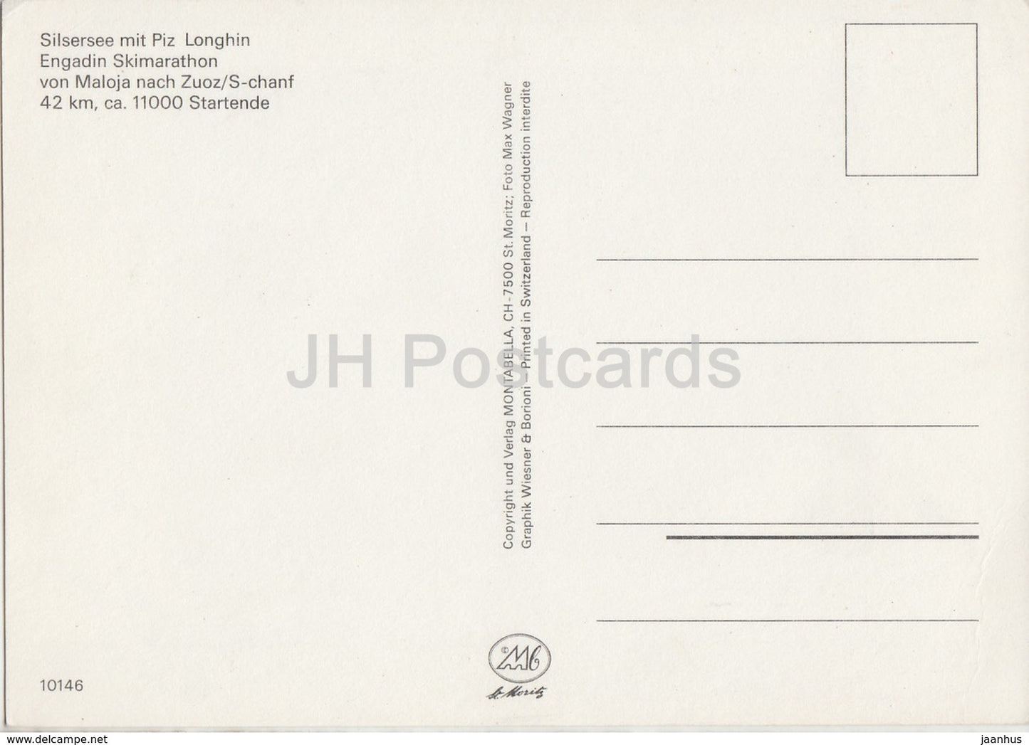 Silsersee mit Piz Longhin - Engadin Skimarathon - skiing - Switzerland - unused