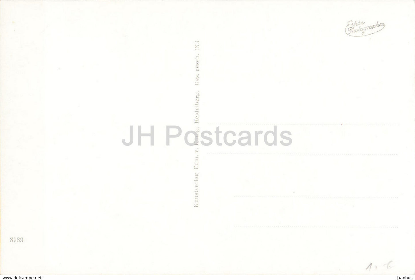 Heidelberg - Blick von der Scheffelterrasse - alte Postkarte - Deutschland - unbenutzt