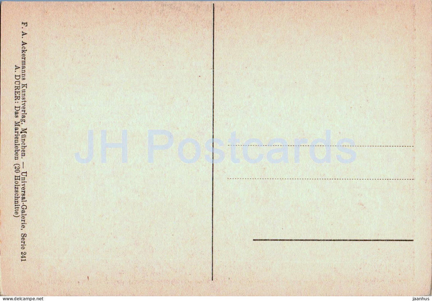 Kupferstich von Albrecht Dürer - Mariae Himmelfahrt - 2495 - Deutsche Kunst - alte Postkarte - Deutschland - unbenutzt