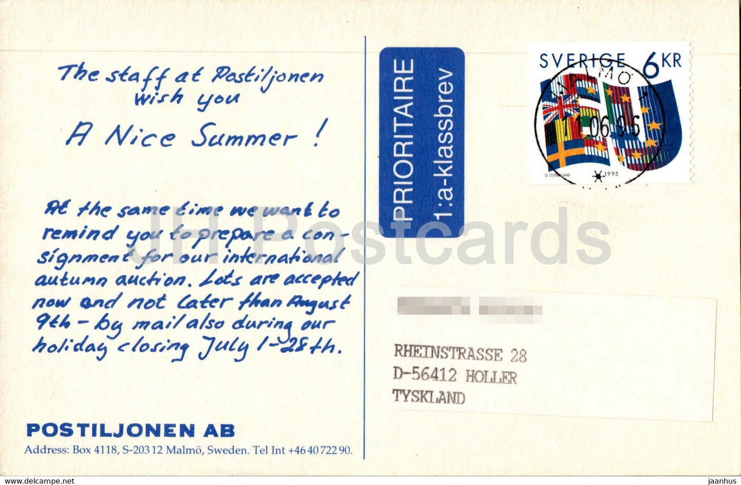 couple - Postiljonen - illustration - 1996 - Sweden - used