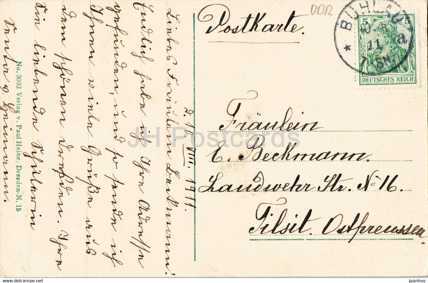 Dresden - Kgl Gemäldegalerie - Portal - alte Postkarte - 1911 - Deutschland - gebraucht