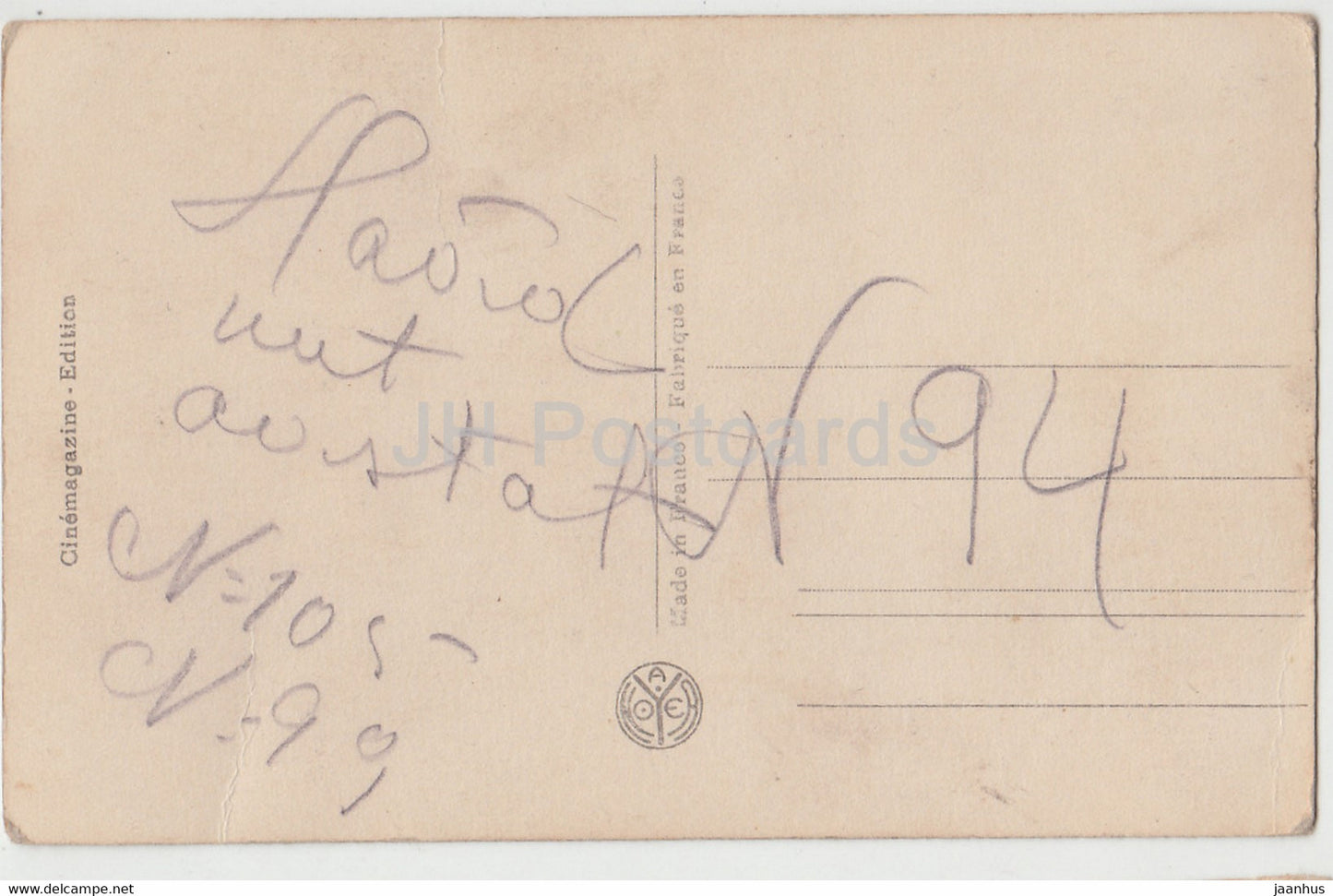 Amerikanischer Schauspieler Elliot Dexter - Les Vedettes de Cinema - Film - Film - 29 - Frankreich - alte Postkarte - gebraucht