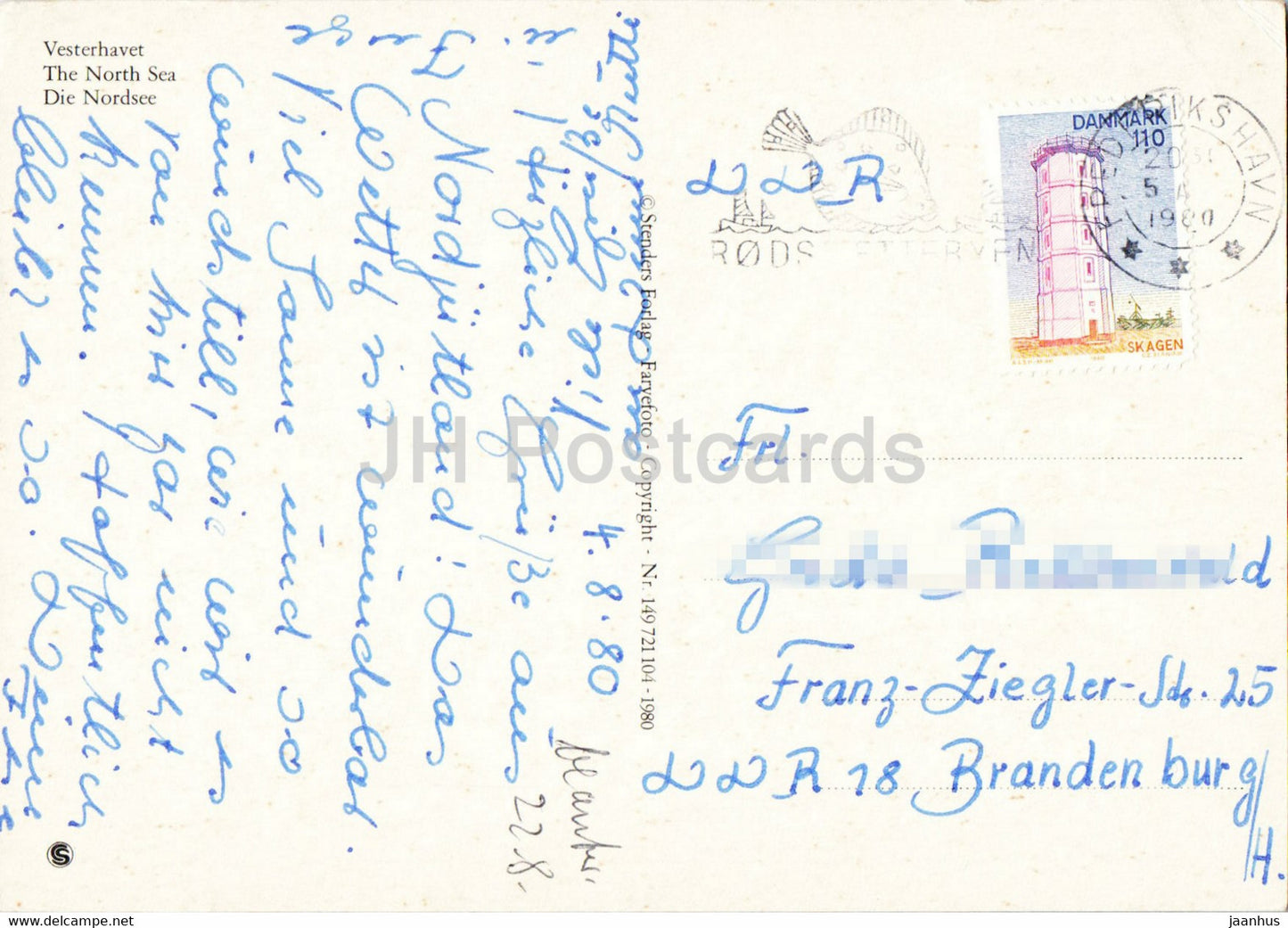 Vesterhavet - North Sea - beach - sea - 1980 - Denmark - used