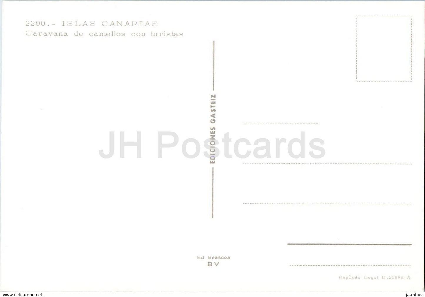 Islas Canarias - Caravana de camellos con turistas - animaux - chameau - 2290 - Espagne - inutilisé