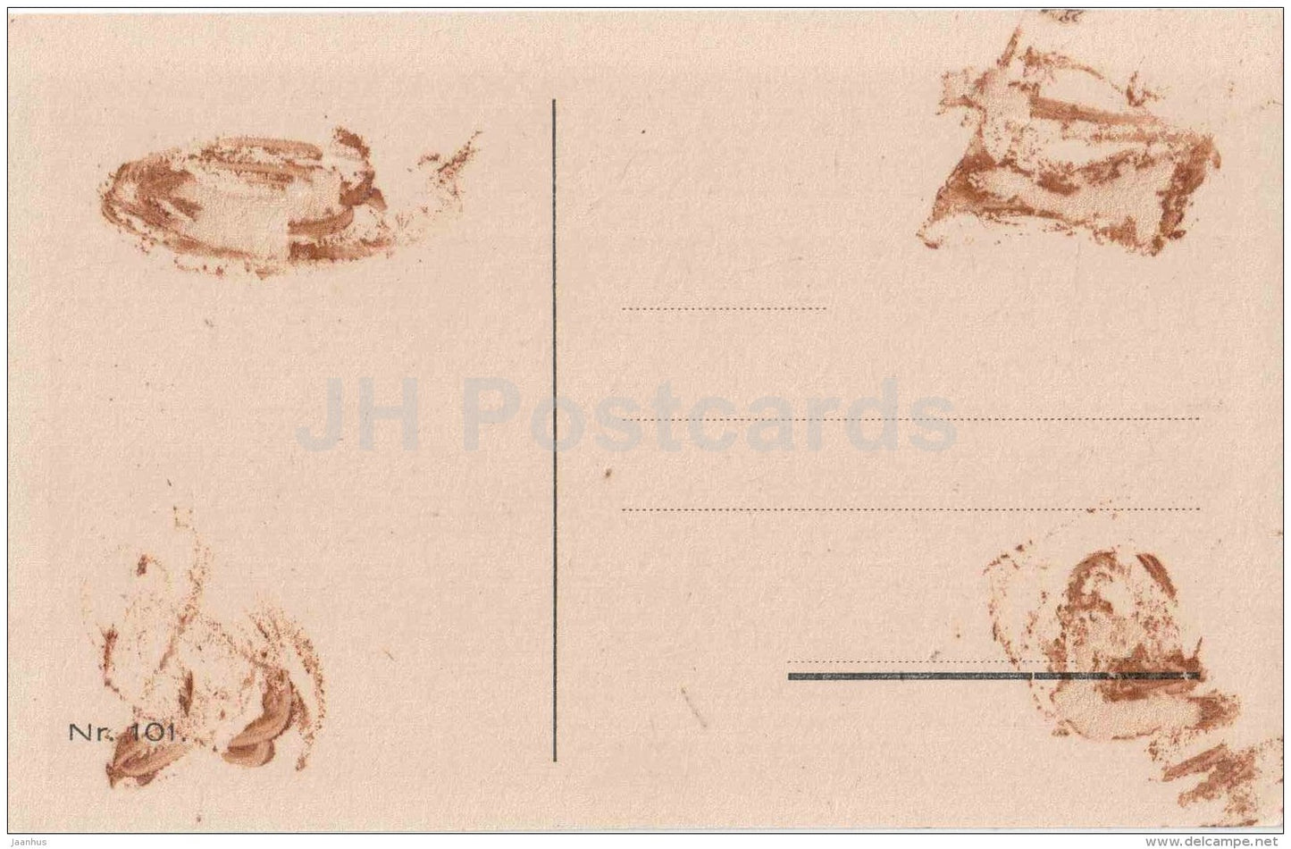 The Estonian National Museum - Tartu - Nr. 101 - on thin paper - old postcard - Estonia - unused - JH Postcards