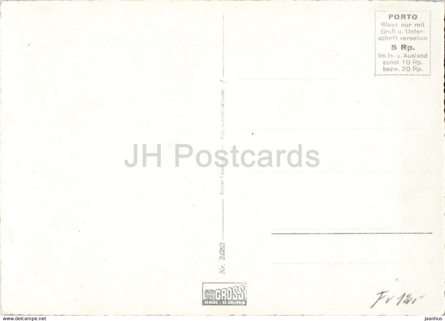 Stein am Rhein mit Schloss Hohenklingen - 24263 - carte postale ancienne - Suisse - inutilisée