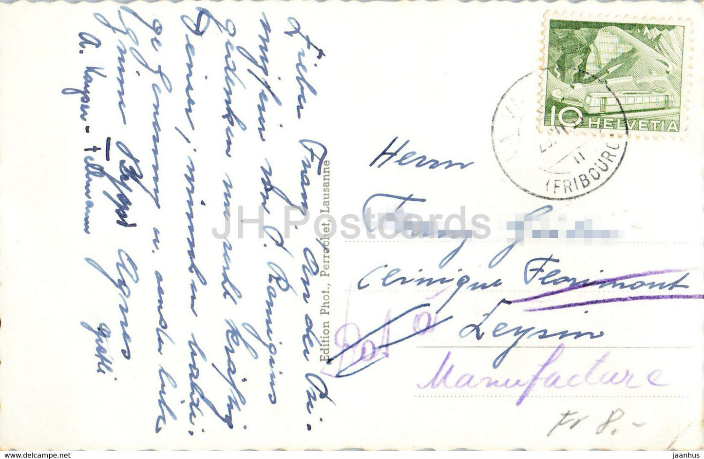 Chartreuse de la Valsainte - 9282 - carte postale ancienne - Suisse - occasion