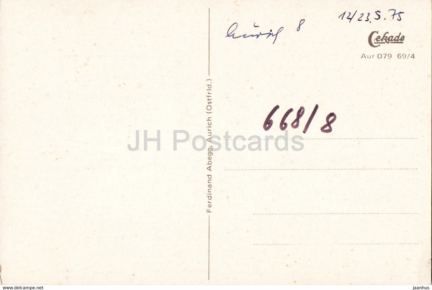 Ostfriesische Landschaft - windmill - old postcard - Germany - used