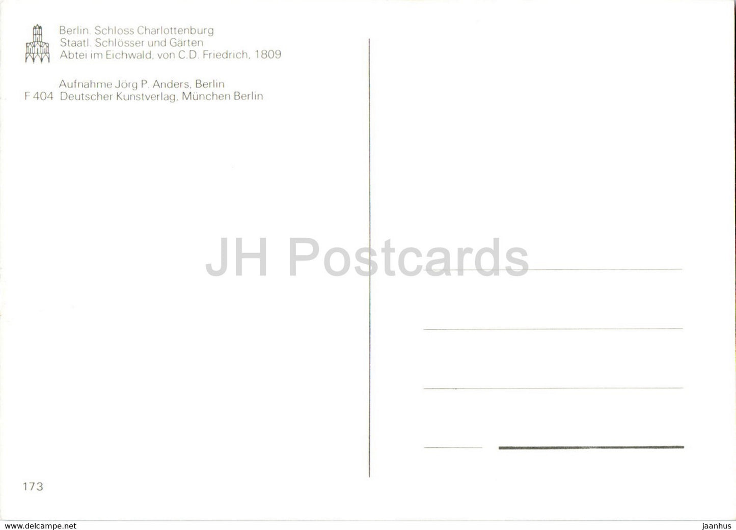 peinture de CD Friedrich - Abtei im Eichwald - Art allemand - Allemagne - inutilisé