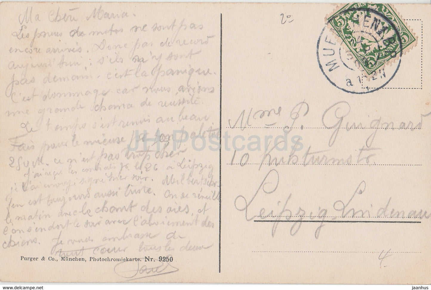 Kgl Schloss Neuschwanstein mit Marienbrücke - Schloss - Brücke - 9250 - alte Ansichtskarte - 1909 - Deutschland - gebraucht