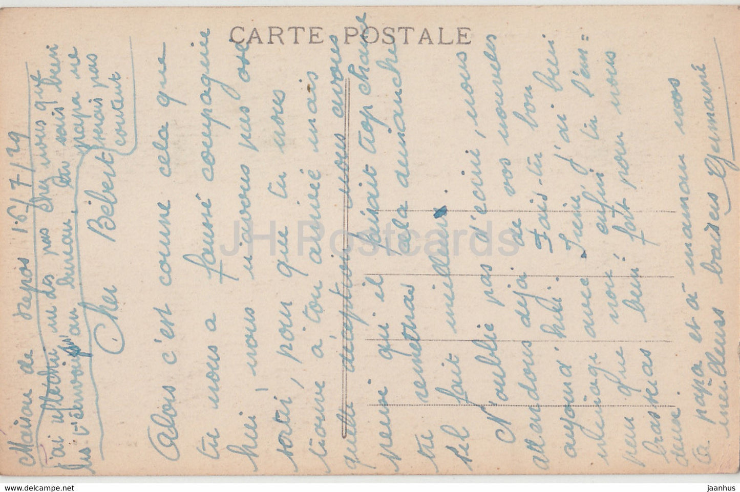 Montherme - I e Macadam - carte postale ancienne - 1929 - France - occasion