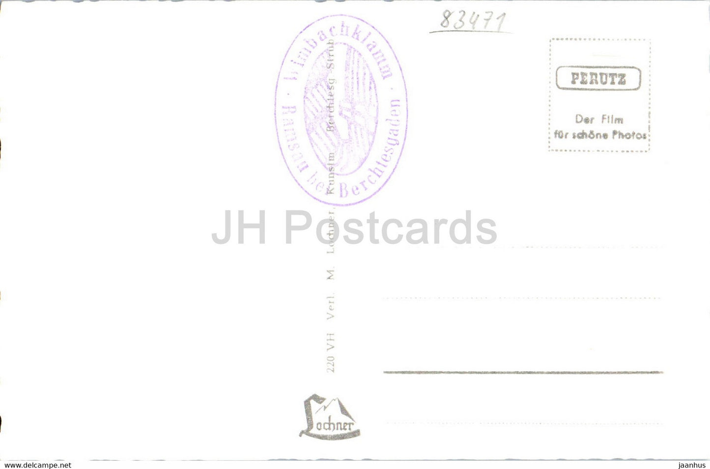 Tiefblick in die wilde Wimbachklamm - old postcard - Germany - unused